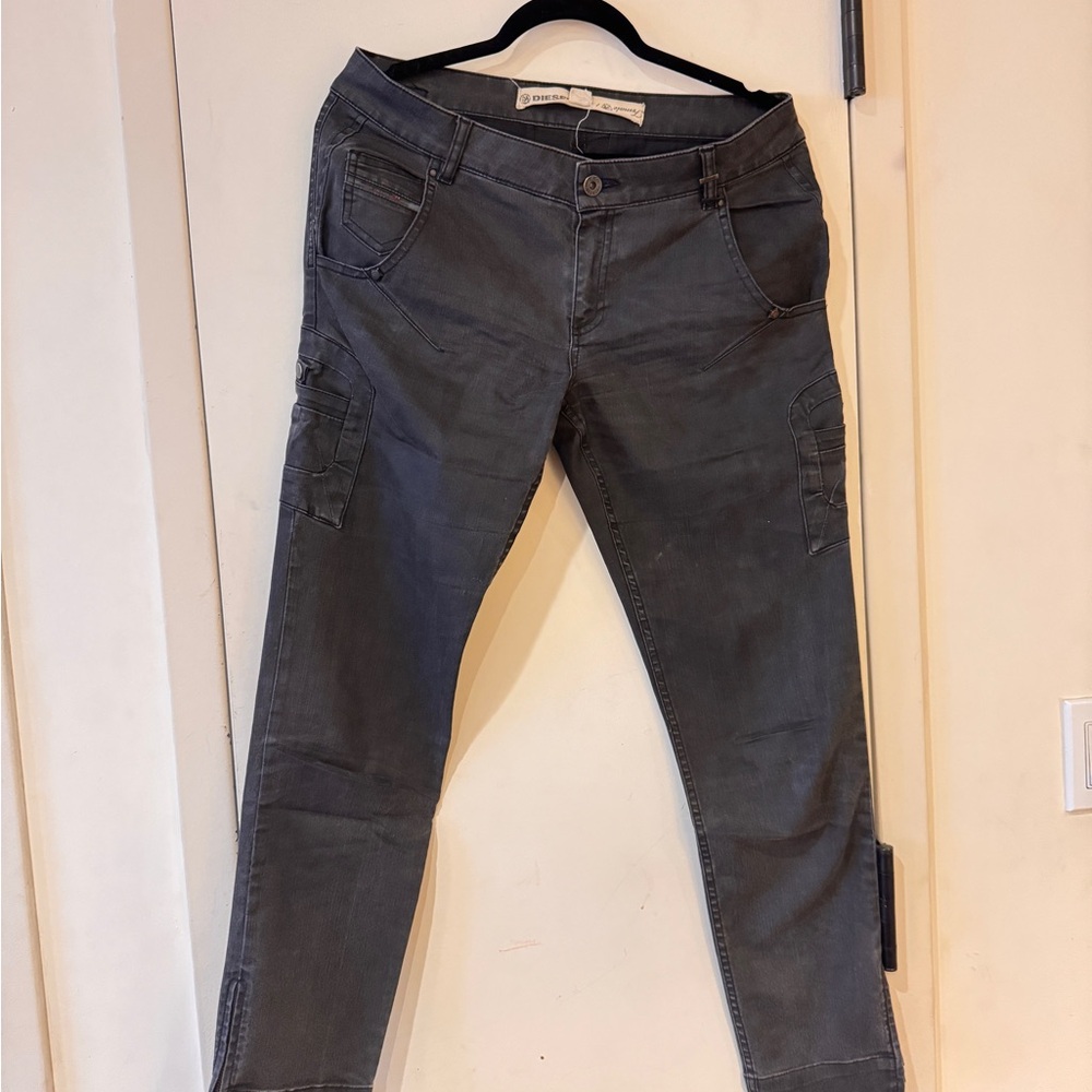 DIESEL Gray Cargo Pants SIZE S